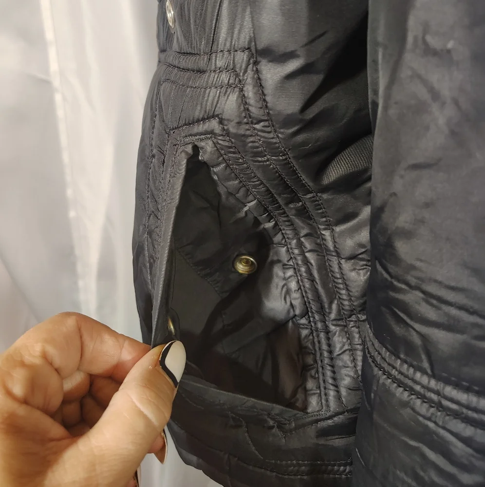 Diesel Light Weight Jacket, Nordstrom's Women ,ZipUp, Black, Zip Pckts, XXL - Picture 8 of 16